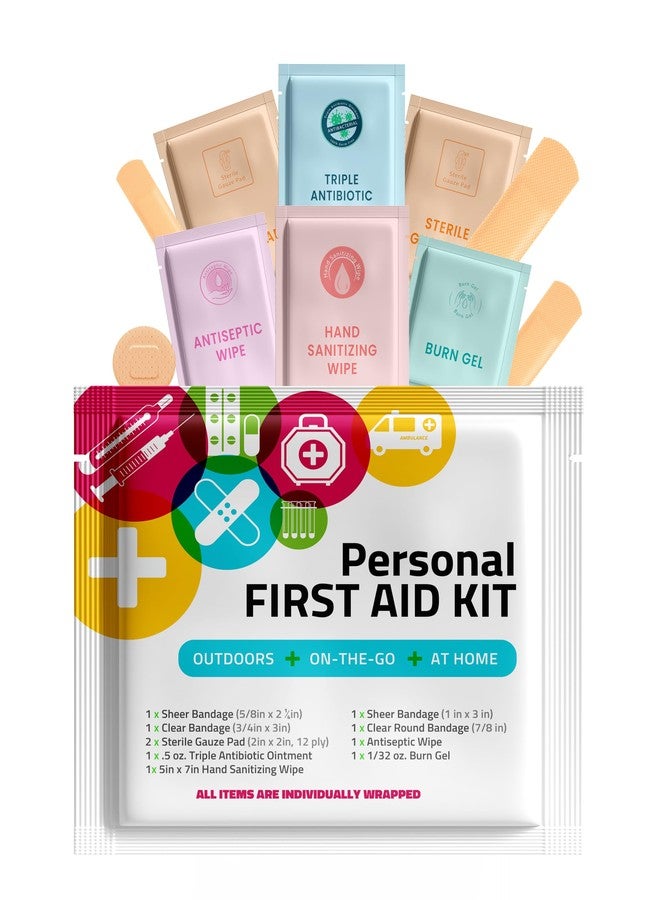 pH Advantage First Aid Emergency Medical Kit Mini and Travel Size - | Great for Kids, Schools, Business, Hiking, Camping | Wound Care Products (Multi-Color) (1) - Image 1